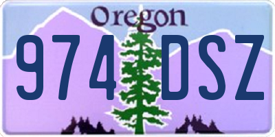 OR license plate 974DSZ