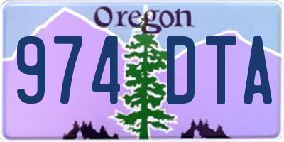 OR license plate 974DTA