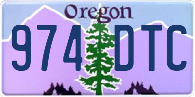 OR license plate 974DTC