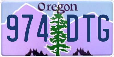OR license plate 974DTG