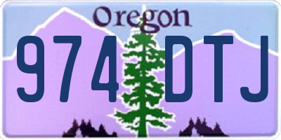 OR license plate 974DTJ