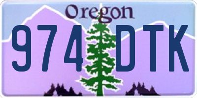 OR license plate 974DTK