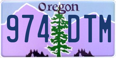 OR license plate 974DTM