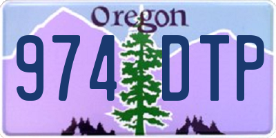 OR license plate 974DTP