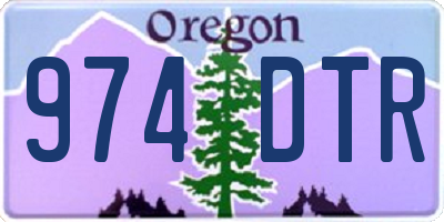 OR license plate 974DTR