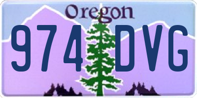 OR license plate 974DVG