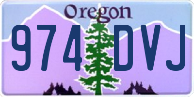 OR license plate 974DVJ