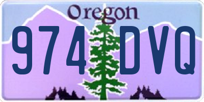 OR license plate 974DVQ