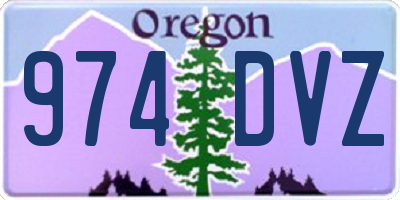 OR license plate 974DVZ