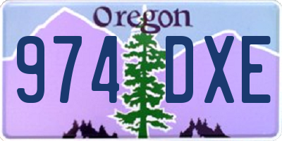 OR license plate 974DXE