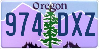 OR license plate 974DXZ