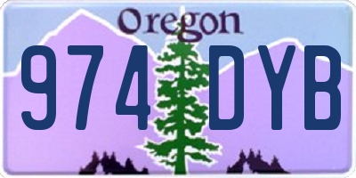 OR license plate 974DYB