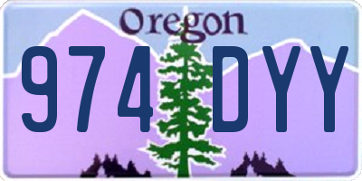 OR license plate 974DYY