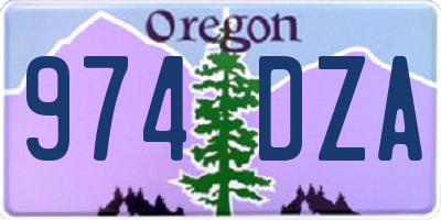 OR license plate 974DZA
