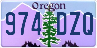 OR license plate 974DZQ