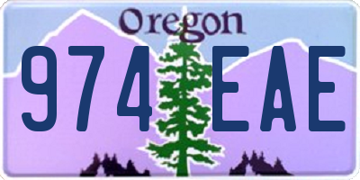 OR license plate 974EAE