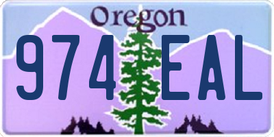 OR license plate 974EAL