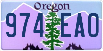 OR license plate 974EAO