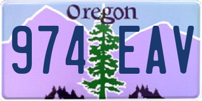 OR license plate 974EAV