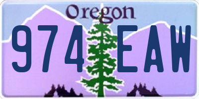 OR license plate 974EAW