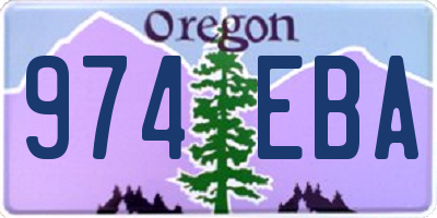 OR license plate 974EBA