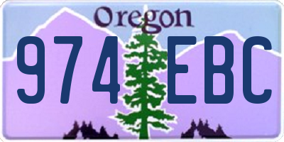 OR license plate 974EBC