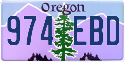OR license plate 974EBD