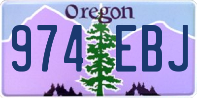 OR license plate 974EBJ