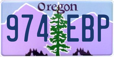 OR license plate 974EBP
