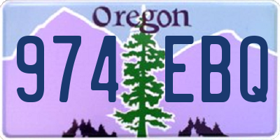 OR license plate 974EBQ