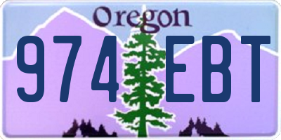 OR license plate 974EBT
