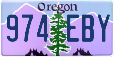 OR license plate 974EBY