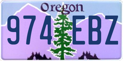 OR license plate 974EBZ