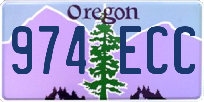 OR license plate 974ECC