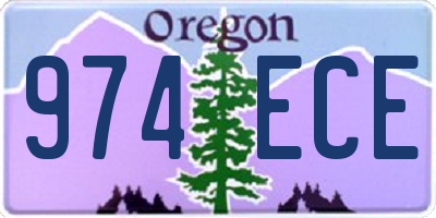 OR license plate 974ECE