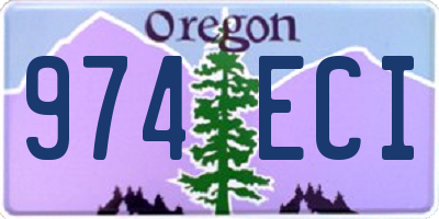 OR license plate 974ECI