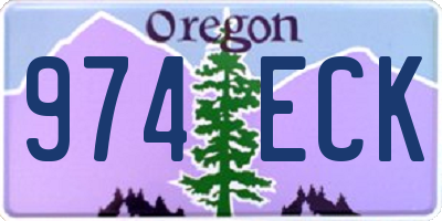 OR license plate 974ECK