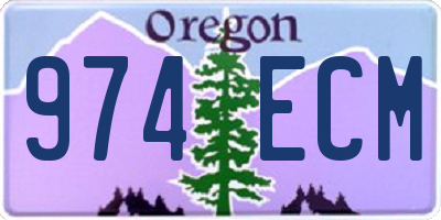 OR license plate 974ECM