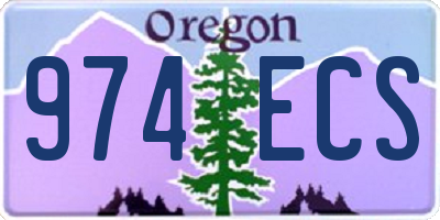 OR license plate 974ECS