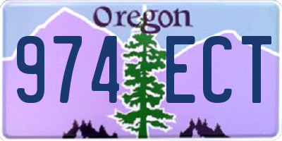 OR license plate 974ECT