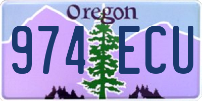 OR license plate 974ECU