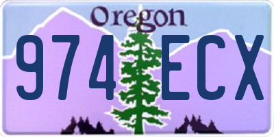 OR license plate 974ECX