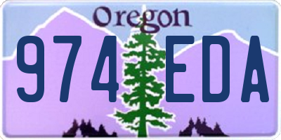 OR license plate 974EDA