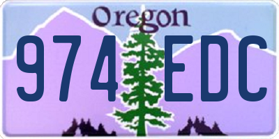 OR license plate 974EDC