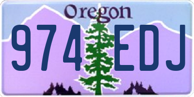 OR license plate 974EDJ