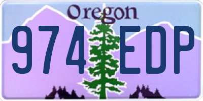 OR license plate 974EDP