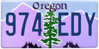 OR license plate 974EDY