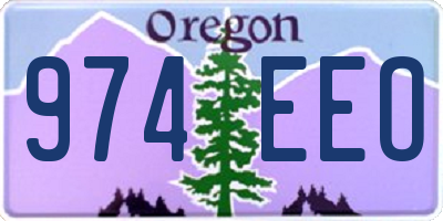 OR license plate 974EEO
