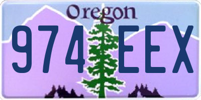 OR license plate 974EEX