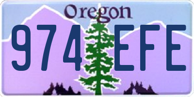 OR license plate 974EFE